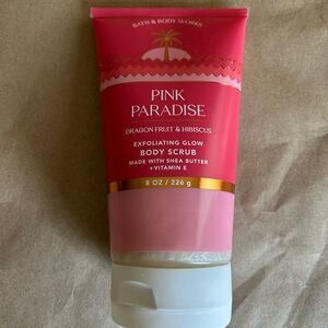 Pink Paradise Exfoliating Glow Body Scrub bath and body works